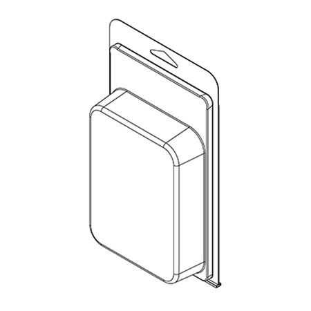 Visipak Thermoform-CLAMSHELL-#415-8.250-4.938-5.438-4.000-1.188-0.020-CLEAR,  415TF